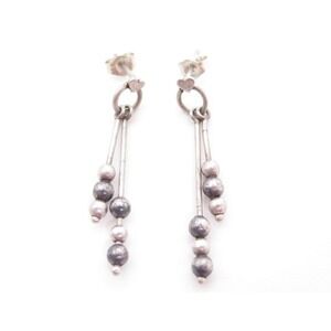 Vintage Sterling Silver Dangle Drop Earrings